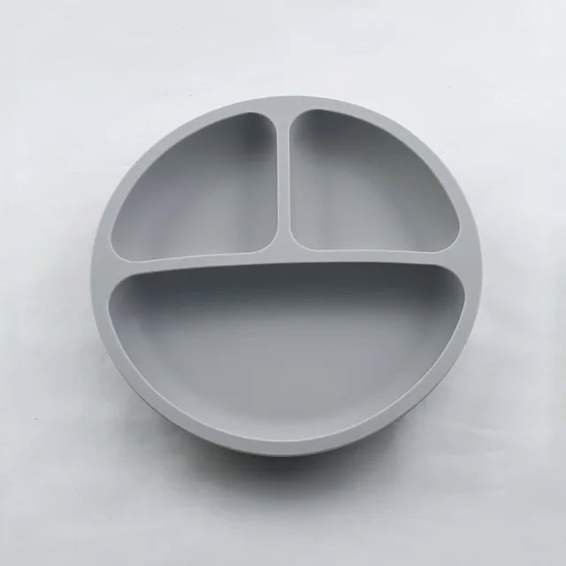 Silicone Suction Sectioned Dinner Plate