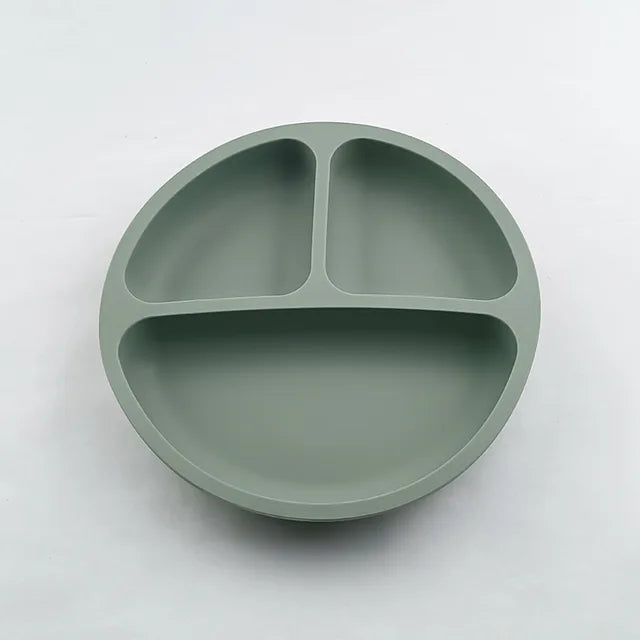 Silicone Suction Sectioned Dinner Plate