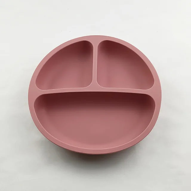 Silicone Suction Sectioned Dinner Plate