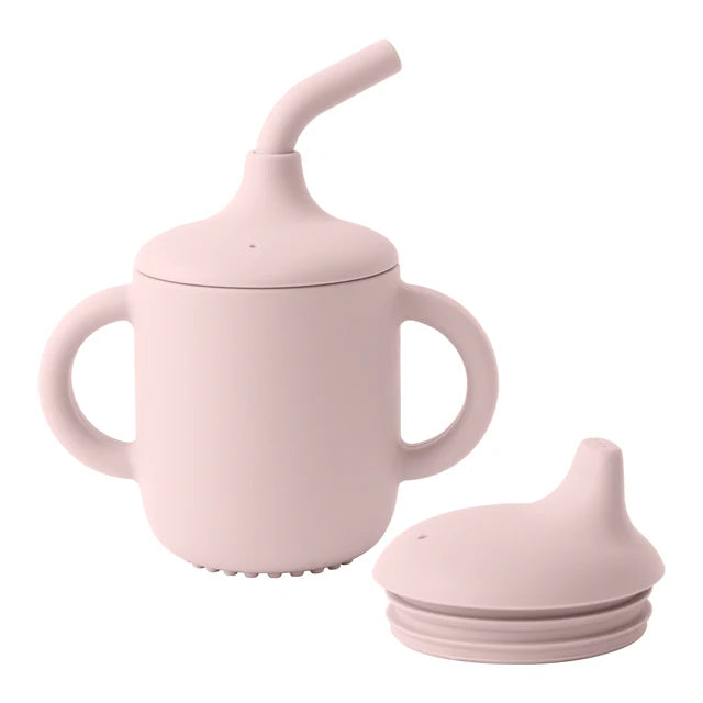 Two-Lid Silicone Infant Cup