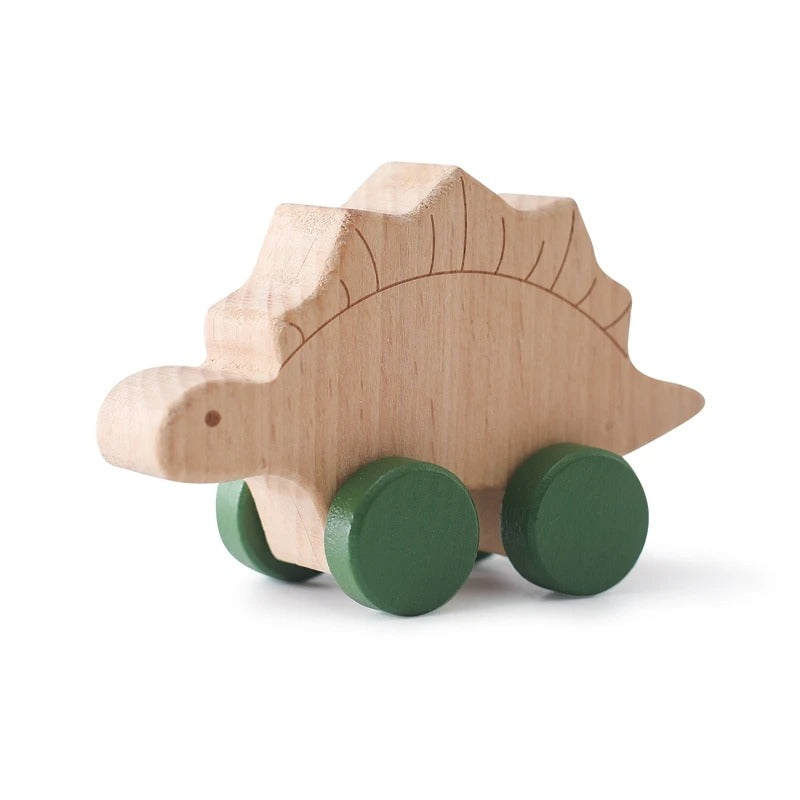 Beech Wood Dinosaur Toy Car