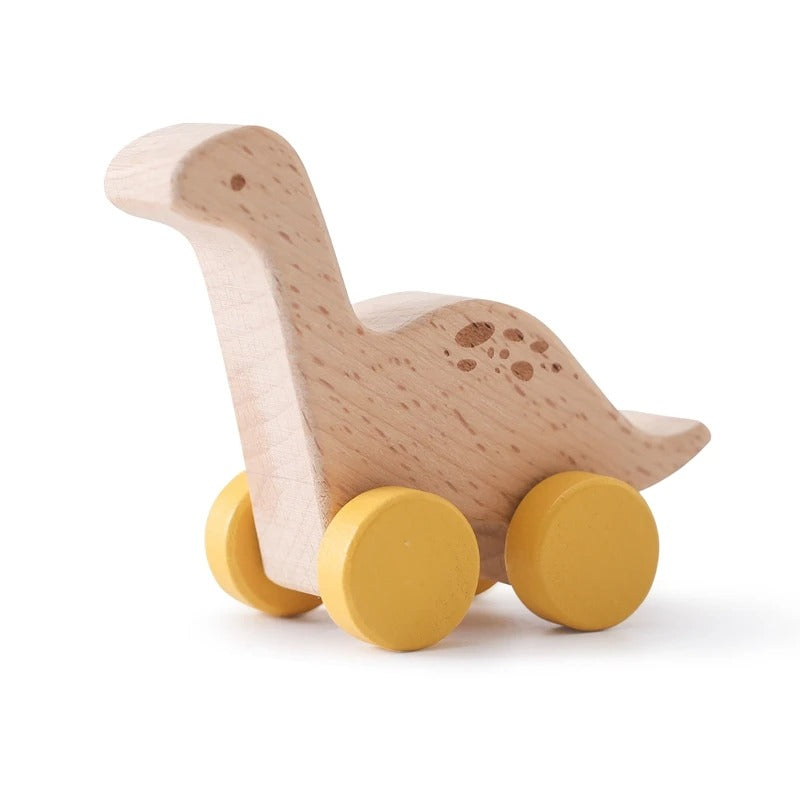 Beech Wood Dinosaur Toy Car