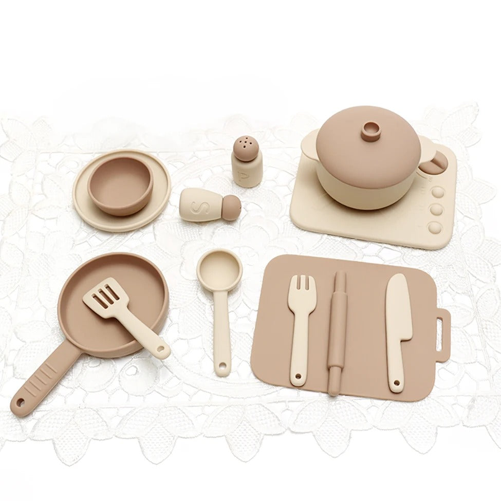 Silicone Play Kitchen Toy Set