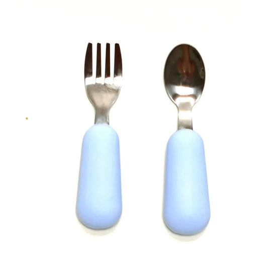 Stainless Steel and Silicone Cutlery Set