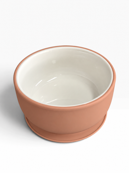 Porcelain Bowl With Suction Sleeve