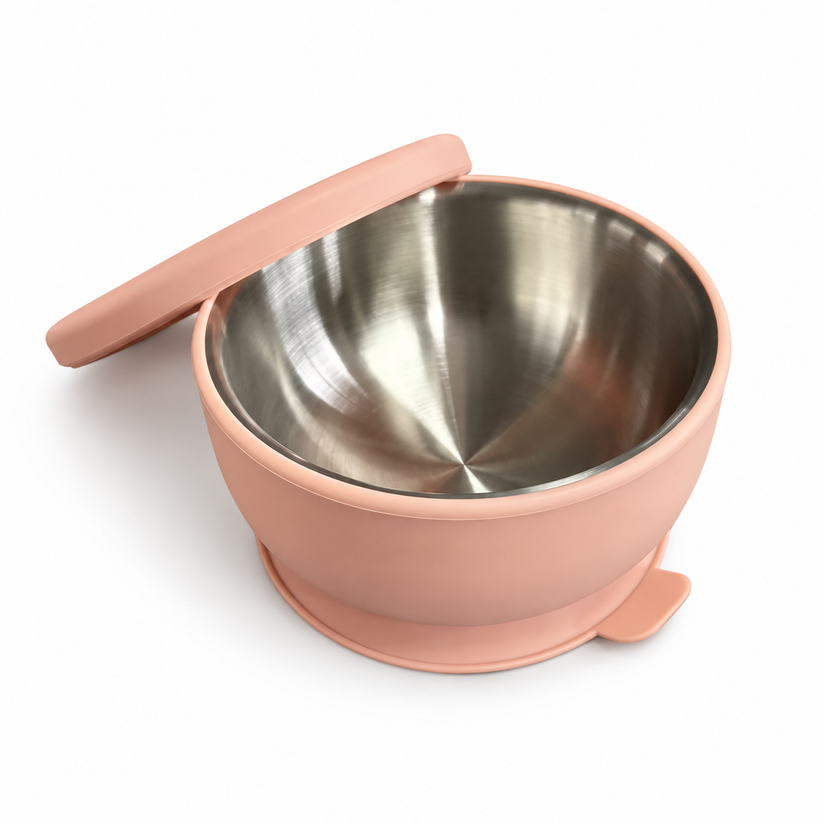 Stainless Steel Suction Bowl and Lid