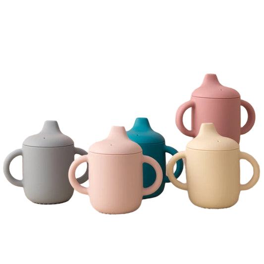 Two-Lid Silicone Infant Cup