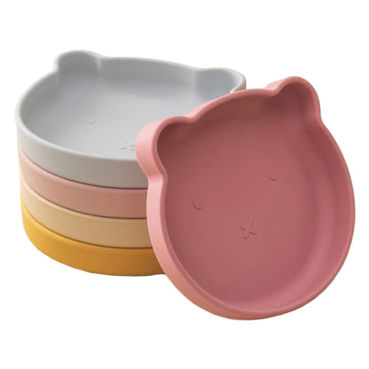 Silicone Suction Bear Dinner Plate