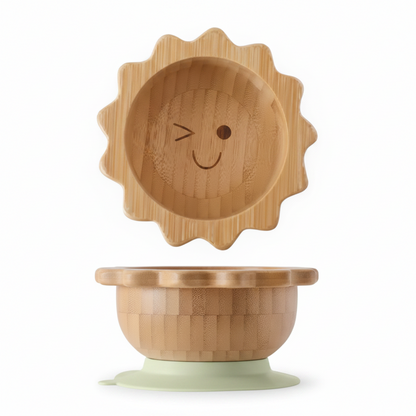 Bamboo Bowl with Silicone Suction