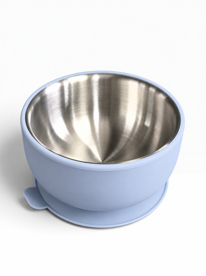 Stainless Steel Suction Bowl and Lid