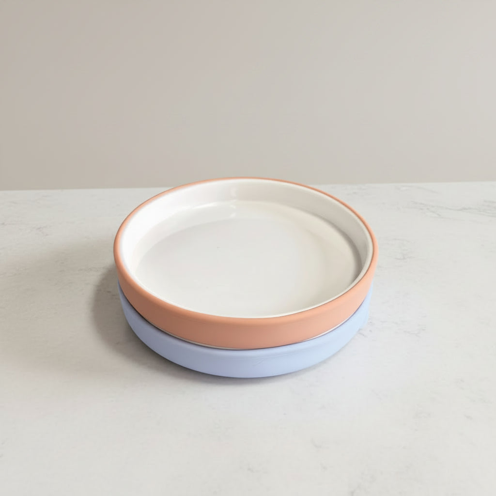 Porcelain Plate With Silicone Sleeve