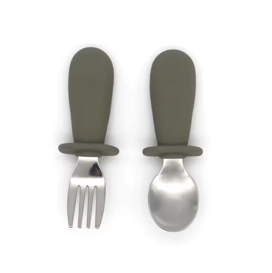 Stainless Steel and Silicone Cutlery