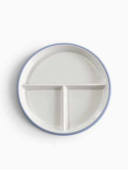 Porcelain Divider Plate with Suction Sleeve