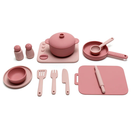 Silicone Play Kitchen Toy Set