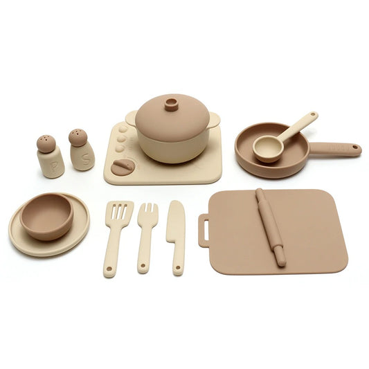 Silicone Play Kitchen Toy Set