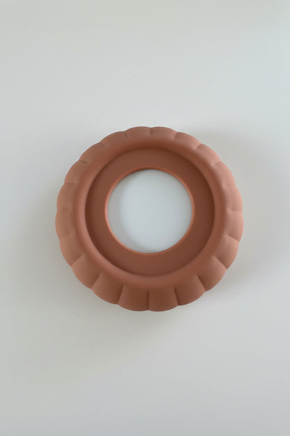 Porcelain Bowl With Scalloped Silicone Sleeve