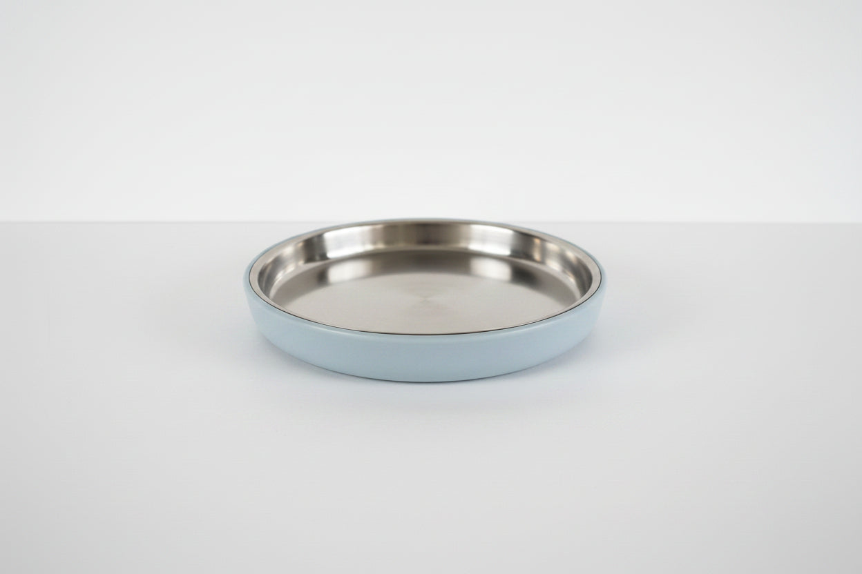 Stainless Steel Plate with Silicone Sleeve