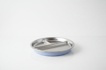 Stainless Steel Plate with Divider and Silicone Sleeve