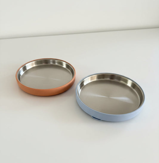 Stainless Steel Plate with Silicone Sleeve
